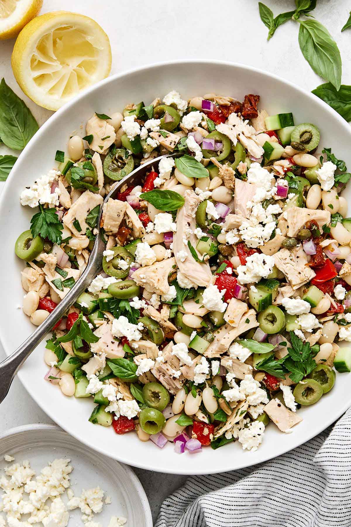 From fresh and creamy classics to hearty chopped salads, these are the high-protein salads I keep in rotation year-round! High-protein salads.